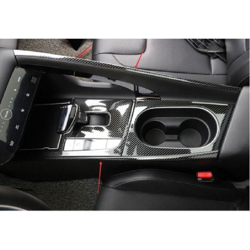 For Hyundai Elantra - Steel Carbon Fiber Gear Shift Both Side Cover Trim