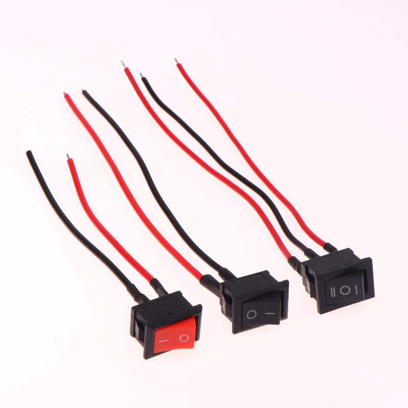 5Pcs Mini Rocker Switch 24V ON OFF Switch With Wire 3A Toggle Switch