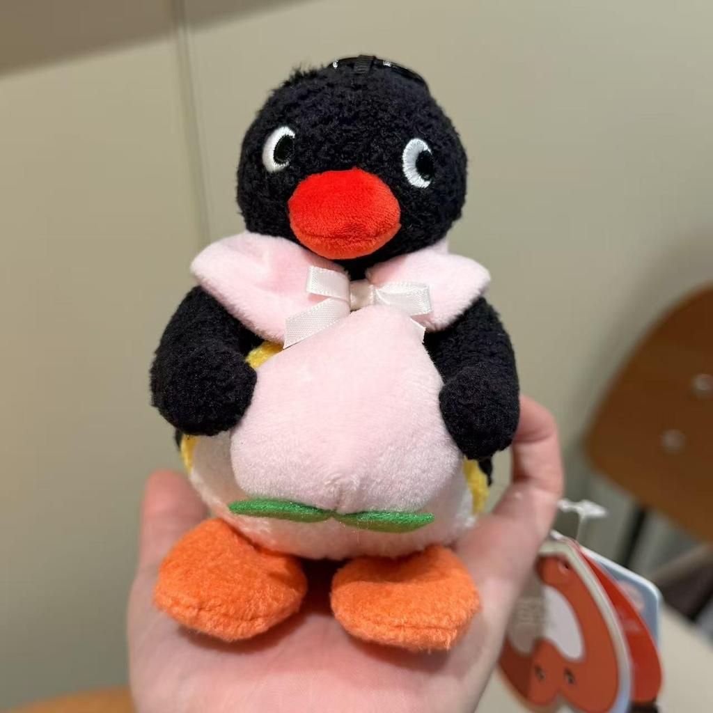 Genuine Penguin Family Bag Charm - Autumn/Winter Series Plush Toy Keychain