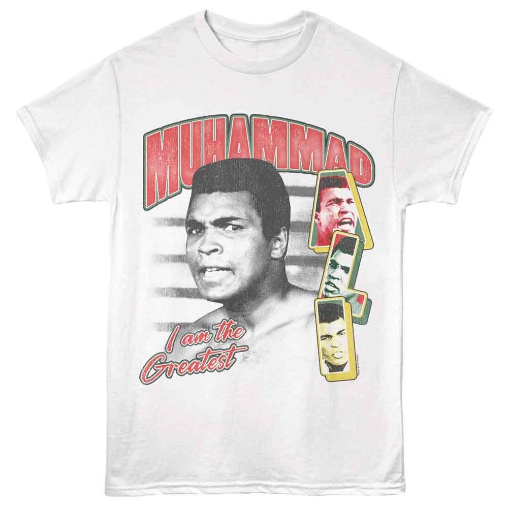 Muhammad Ali - Letters - Licensed Adult Unisex Short Sleeve T-Shirt - White XL