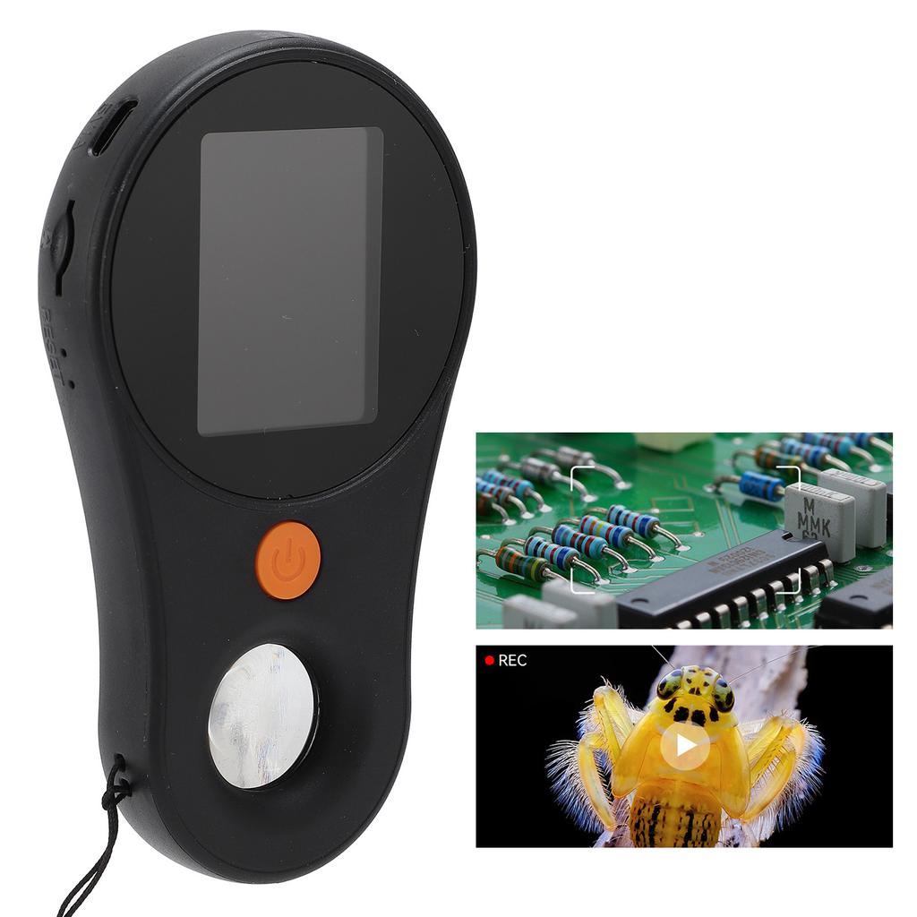 NaMacro Microscope with 8 LEDs 2MP Lens Fixed   2.0 Inch   Color Screen 500X Handheld Magnifying Glass