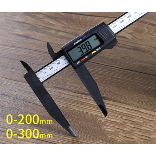 Digital Caliper, 200mm/300mm Digital Caliper, Long Jaw Digital Caliper, Large LCD Display, Outer Diameter/Inner Diameter 300mm