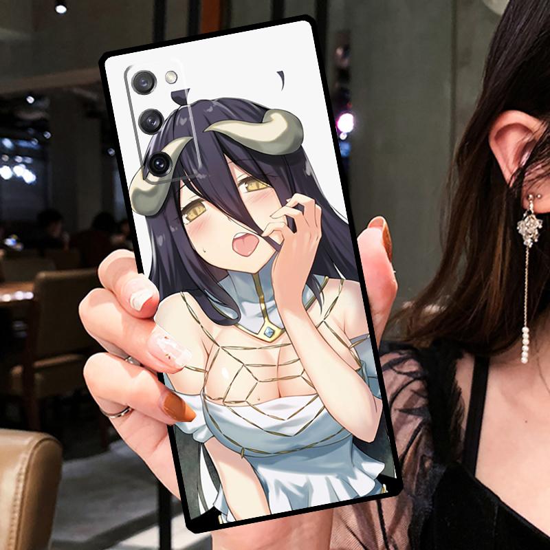 Albedo Overlord Anime Case For Samsung Galaxy S20 FE S9 S10 Plus Note 10 Note 20 S21 S22 Ultra Phone Back Cover