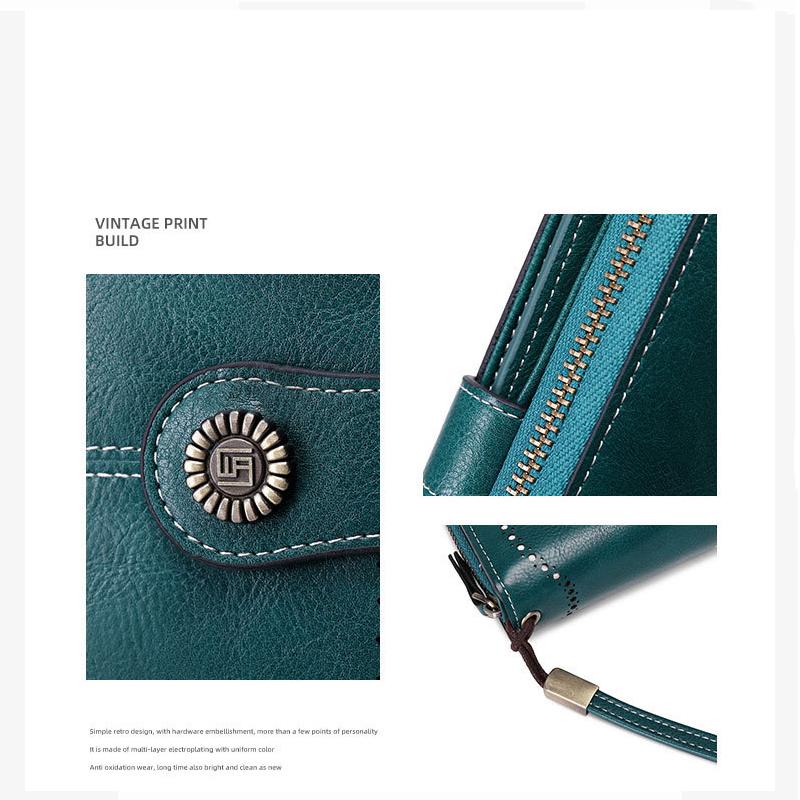 Hohe Qualität Frauen Brieftasche RFID Anti-diebstahl Leder Geldbörsen Für Frau Lange Zipper Große Damen Handtasche Weibliche Geldbörse karte Halter