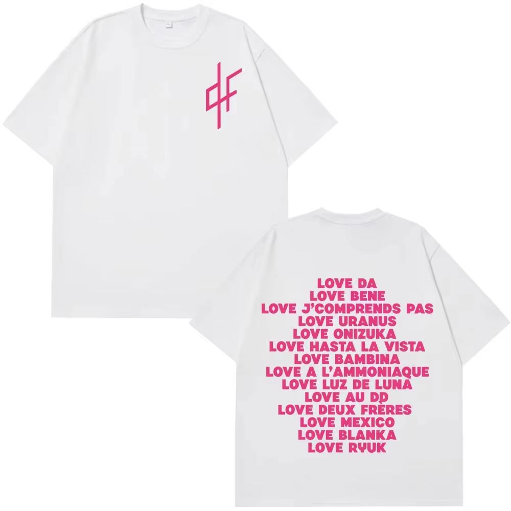 I Love Pnl Fashion Graphic Print Harajuku TShirts Unisex Unisex Hip Hop Short Sleeve Aesthetic Trend Of Loose Casual Cotton Tees