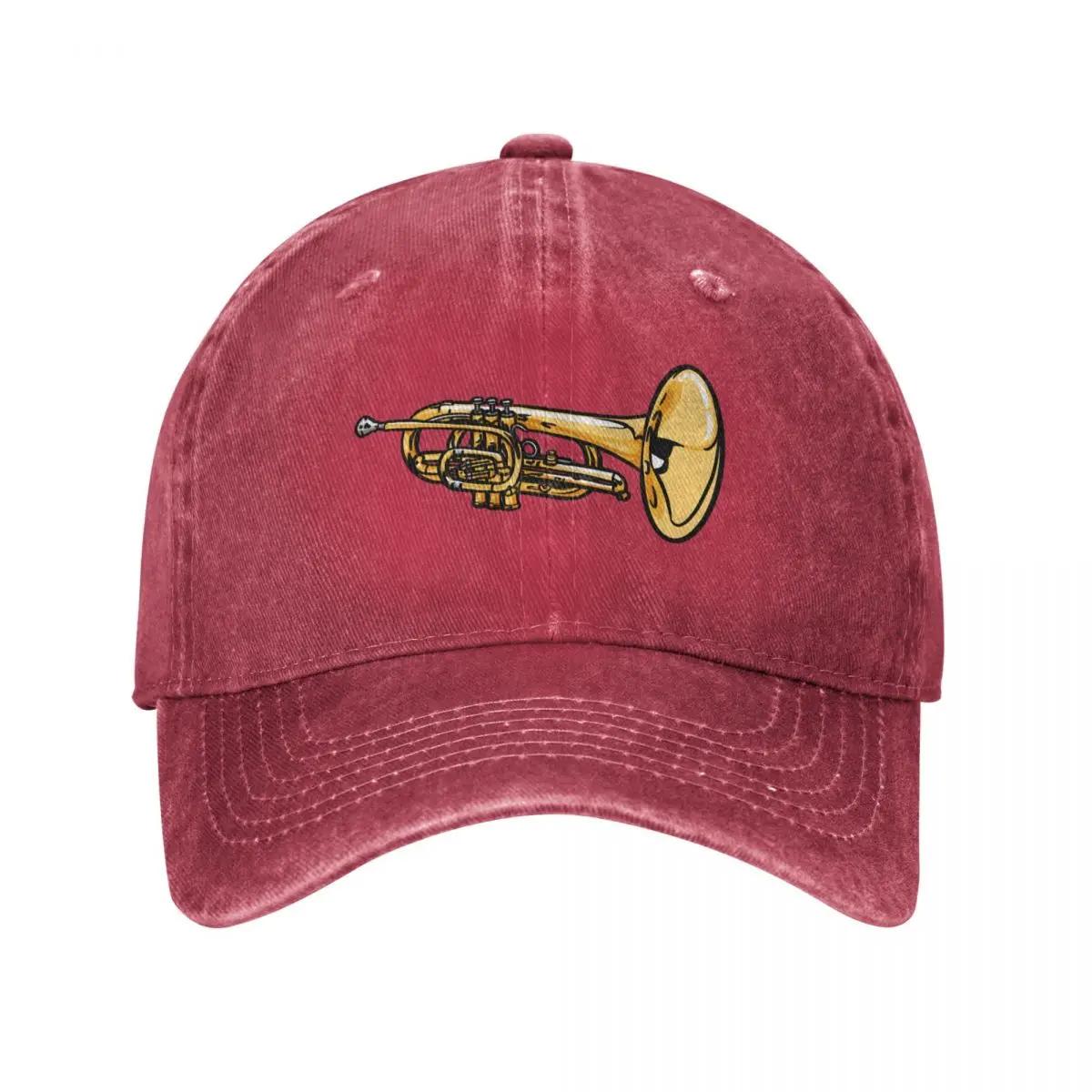 Golden Mellophone Baseball Cap sun hat Uv Protection Solar Hat dad hat derby Elegant Womens Hats Unisexs