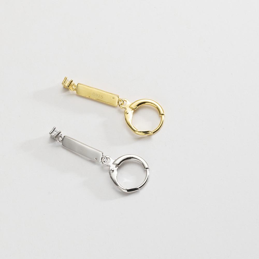 ANDYWEN 925 Sterling Silver Gold Earring Drop Earring Women Wedding Luxury Fine Jewelry 2023 Winter Good Lucky Jewelry