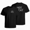 Not Today Game of Thrones Graphic Cotton T-Shirt Unisex Short Sleeve Casual Daily Tee