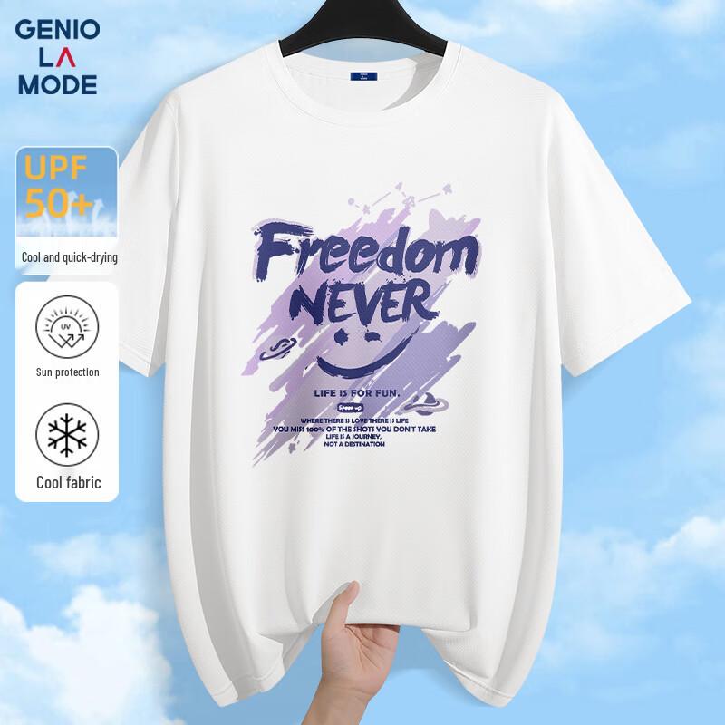 GENIOLAMODE Men s Ice Silk Quick-Dry T-Shirt M