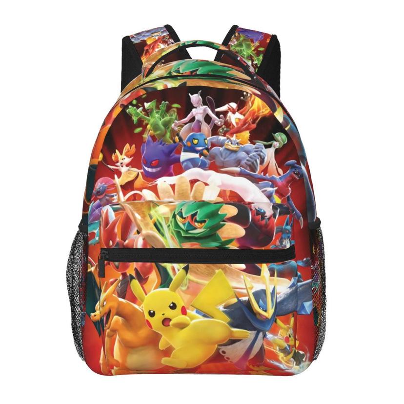 Sac à dos entièrement imprimé de 17 pouces, Sac à dos grande capacité pour élèves du primaire et du secondaire All-over print backpack