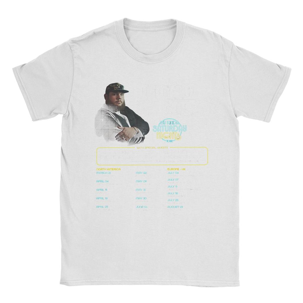 Harajuku TShirt Luke Combs My Kinda Saturday Night Tour Cotton T Shirts Tshirt for Unisexs Beach Casual Short Sleeve Clothing