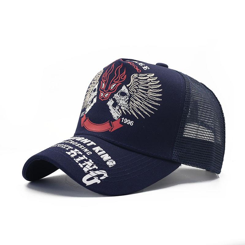 European and American soul rider wings mesh American locomotive cap truck driver hat breathable baseball cap