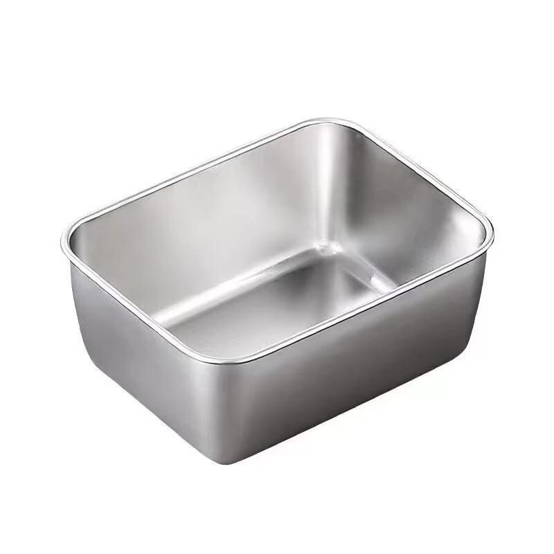 ZISIZ 304 Stainless Steel Square Storage Container