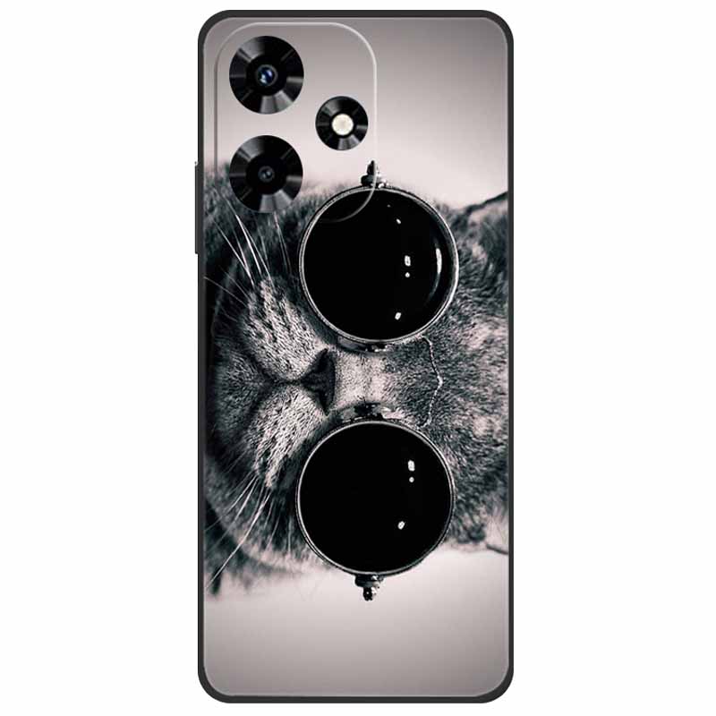 For Infinix Hot 30i NFC Case X669D Silicone Wolf Lion TPU Soft Fundas For Infinix Hot 30i X669C Hot30i 2023 Protector Black Capa
