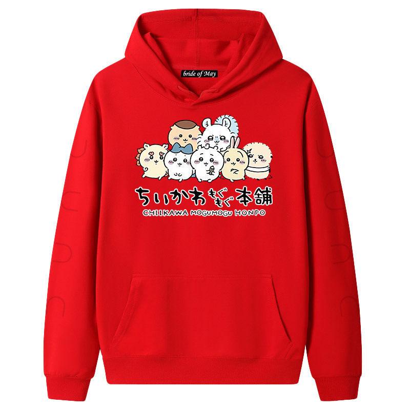 New Japanese Trend Cartoon Printed Hooded Sweater Men's and Women's Loose Autumn and Winter Casual Fashion Jacket Tide