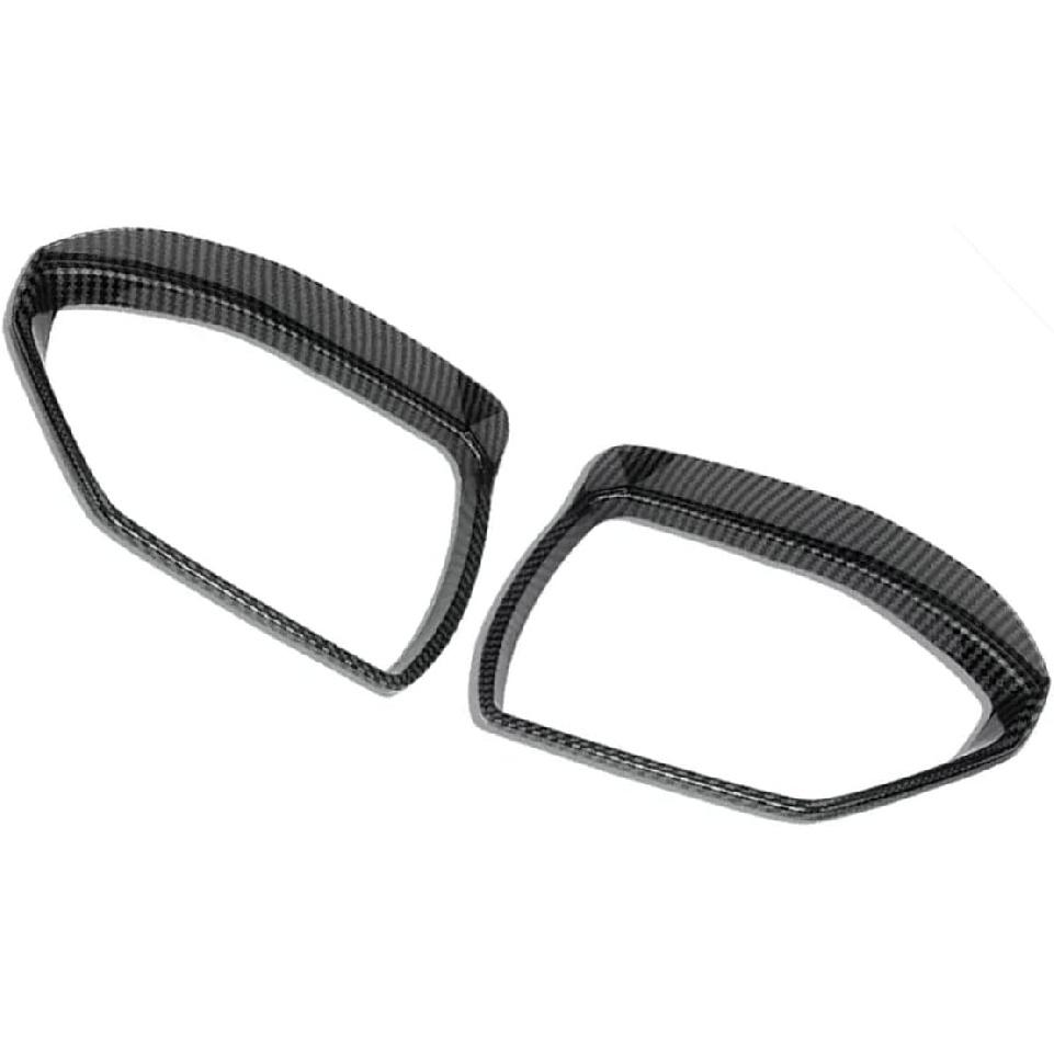 for Hyundai Santa Cruz Car Mirror Rain Eyebrow Cover Carbon Fiber Style Trim Frame Accessories Decor 2022 2023 2024 2025 2pcs