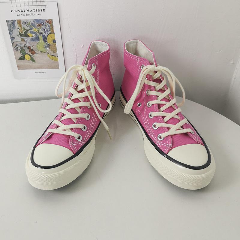 Canvas Shoes Female High-top Student Shoes Board Shoes 19