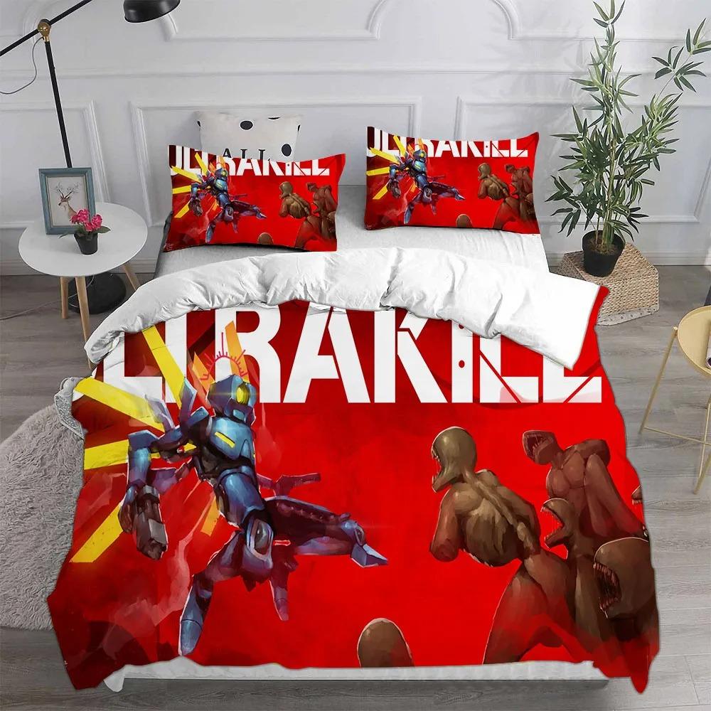 

Game Ultrakill Bedding Sets Comforter Quilt Bed Cover Duvet Cover Pillow Case EU Single US Twin 2-3 Pieces Sets Kids Adult Size EU single(135x200cm)