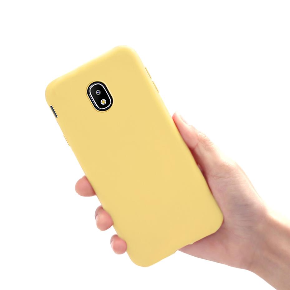 Phone Case For Samsung Galaxy J3 J5 J7 2017 Case J330 J530 J730 Candy Color Soft TPU Back Cover For Samsung J3 J5 J7 2017 Case