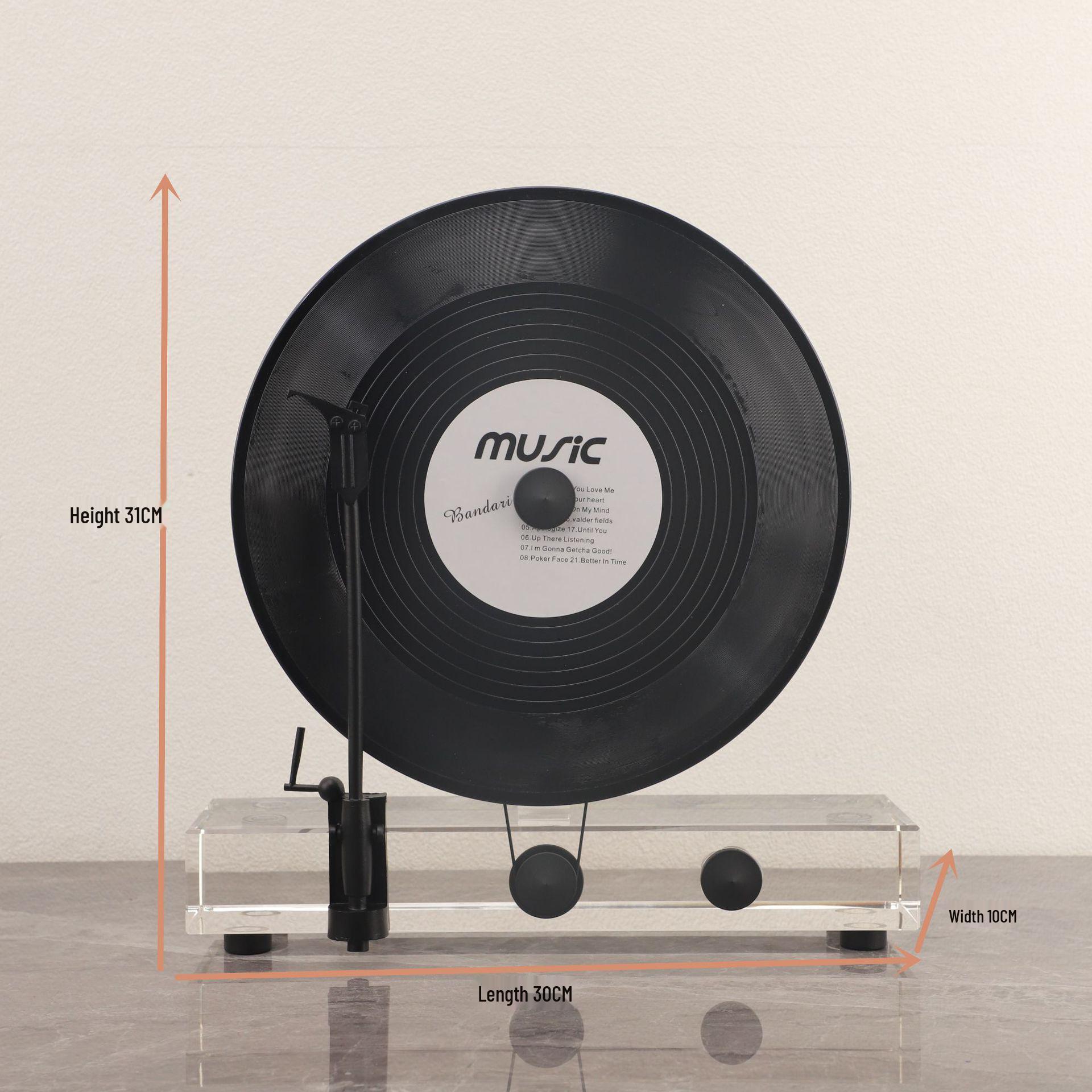 

Современный вертикальный шкаф для винилового проигрывателя и журнальный столик для гостиной