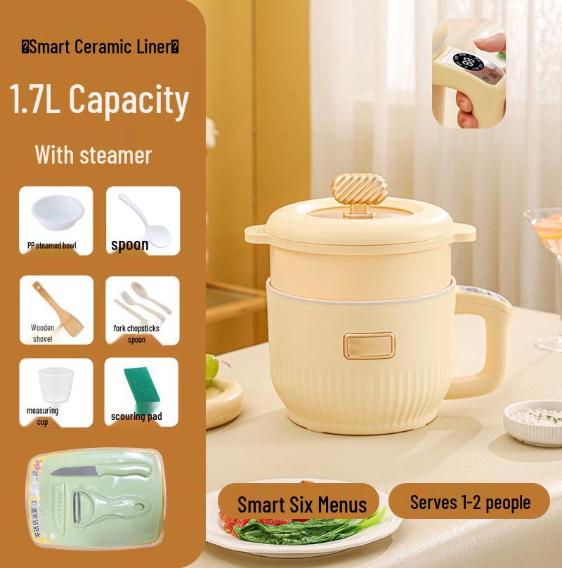 Mini aragaz electric: Oală Crock-Pot Multifuncțională, Fierbător de Orez Inteligent, Aparat pentru Terci, Oală pentru Supă, Perfectă pentru Cămine