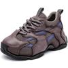 Fashion Cow Genuine Leather Women Comfy Rubber Autumn Chunky Sneakers Spring Flats Vulcanize Loafer Shoes Platform Wedge