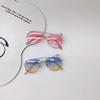 2025 Travel Sun Protection New Children's Personality Trendy Rainbow Cute Baby Sunglasses Retro Double Bridge Glasses