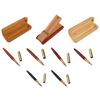 Wood Signature Pen Write Smoohtly Wood Rollerball Gel Pen Wood Pen Case