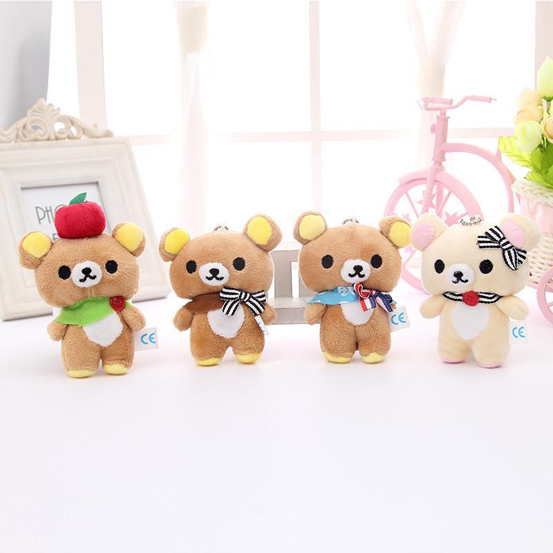 New Scarf Rilakkuma Plush Doll Kawaii Anime Brown Bear Pelcuhe Stuffed Bear Toys Cute Couple Toy Girl Like Gifts Birthday Kids