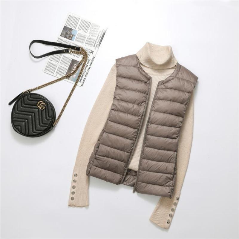 

Жир мм0кг плюс жир плюс размер легкий пуховик без воротника пуховый жилет женский жилет жилет очень большой снаружи 8XL серый