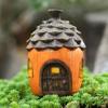 Garden Mushroom Outdoor Resin Decoration Mushroom Flower Pinecone House Mushroom Figurines