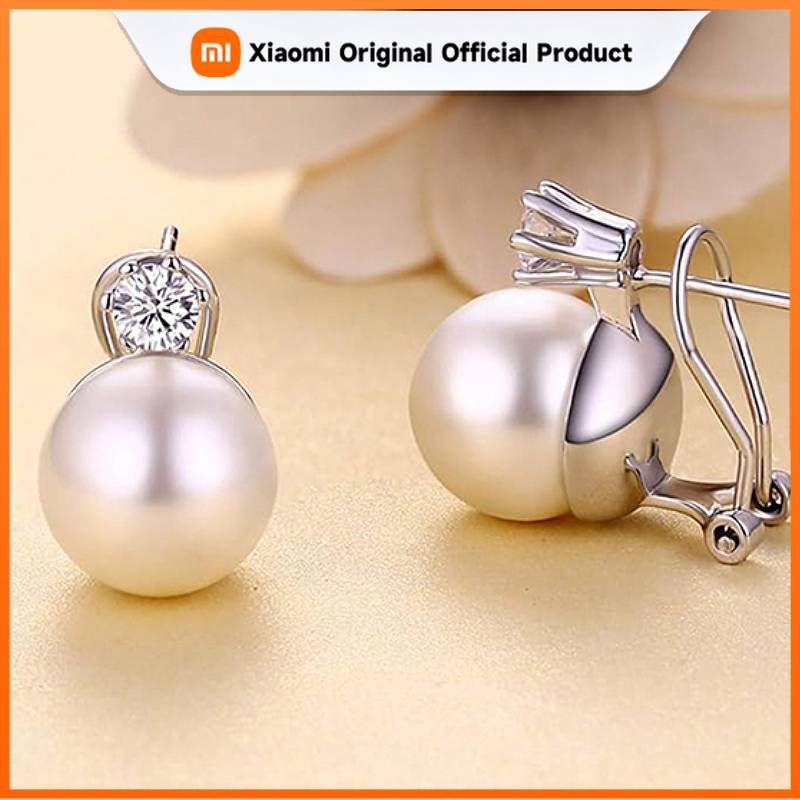 Xiaomi Huitan Imitation Pearl Women Stud Earrings with Brilliant CZ Fashion Accessories for Wedding Engagement Party Elegant Jewelry