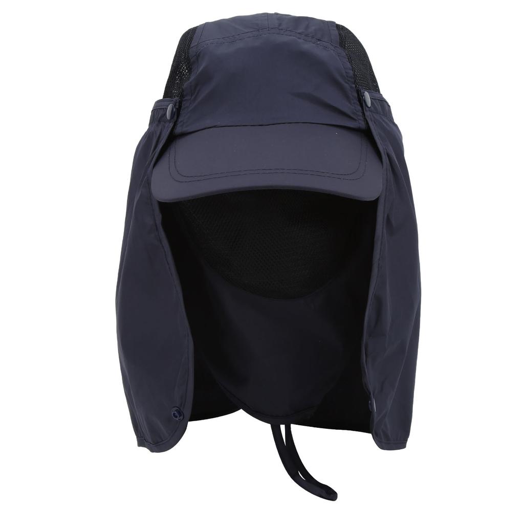 Sun Protection Hat Windproof Sand Prevent with Neck Cover for Outdoor Fishing Hiking CampingNavy Blue
