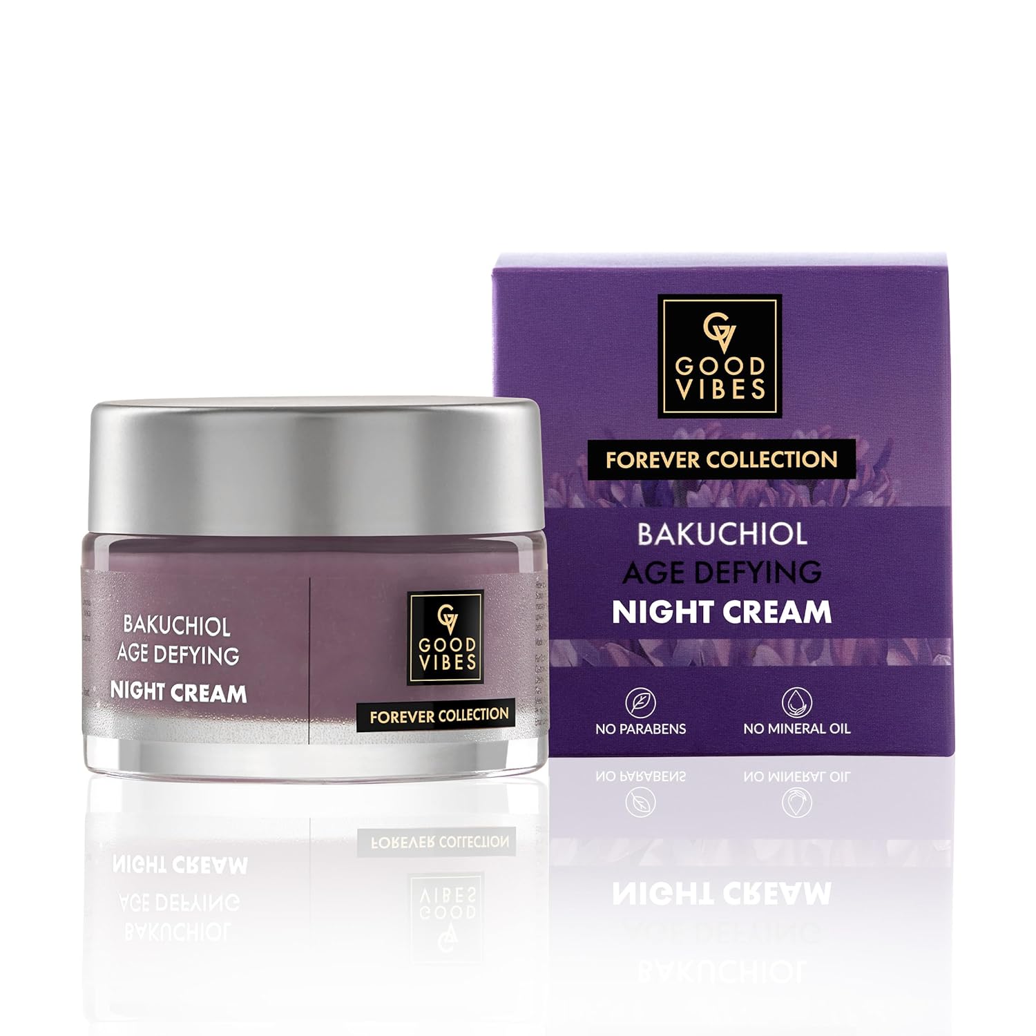 Бакучиол Омолаживающий и Разглаживающий Морщины Ночной Крем | Натуральный Ретинол Для Антивозрастного Ухода и Неровного Тона Кожи (45 г) 45 g