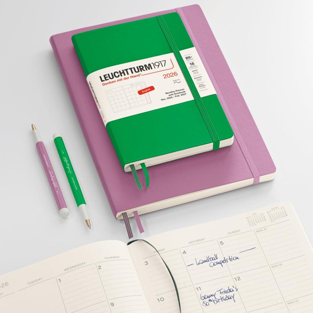Leuchtturm 2026 Soft 372789 November Officially Imported Planner, B5, Monthly, Ink, (Starts 2025),