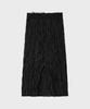 Noir For Woman Wrinkle Texture Long Skirt (Black)
