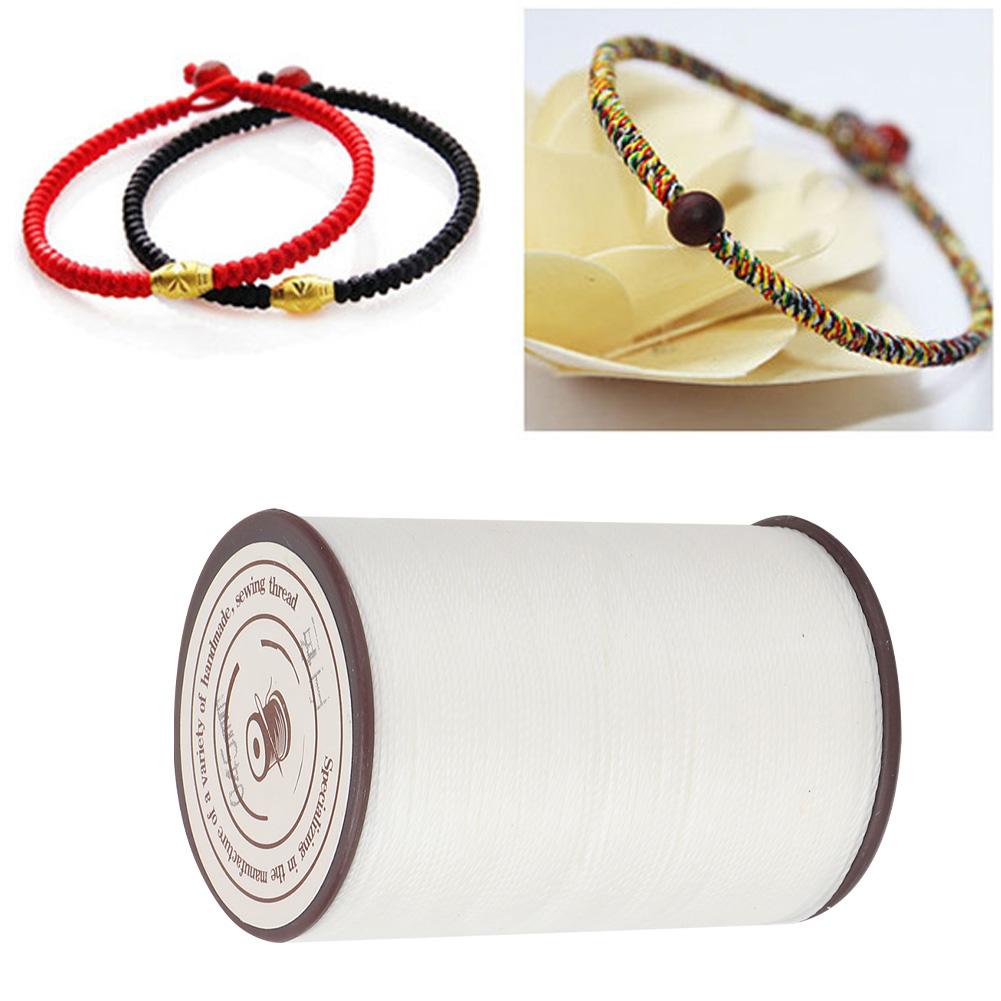 0.45mm Leather Sewing Wax Cord 160mCelsiusRoll Handwork Knitting Craft Wax Thread(Black)