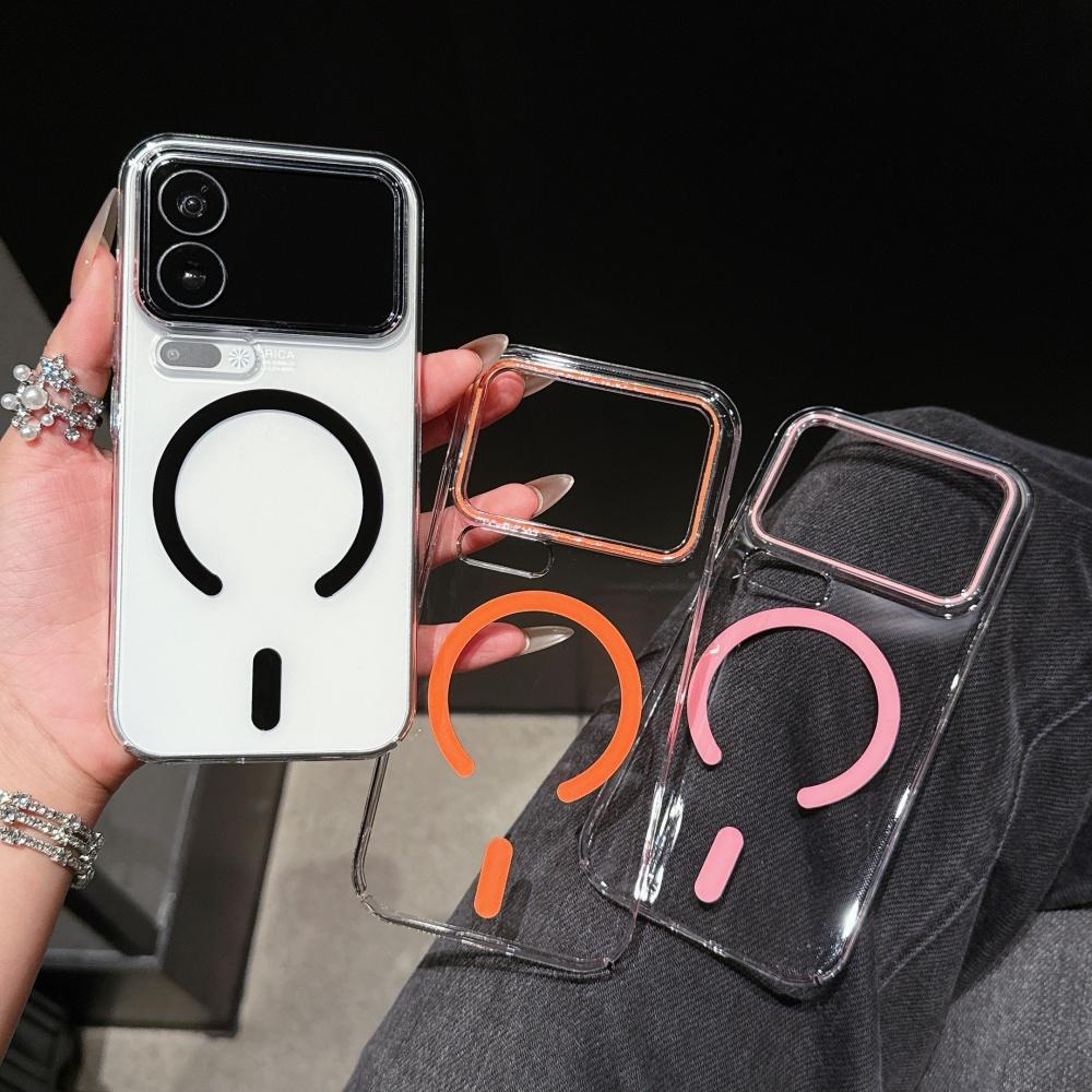 Ultra-thin Clear Hard PC Hit Color Magnetic Phone Case For Xiaomi Mi 17 Pro Max 17Pro For Magsafe Wireless Charge Cover