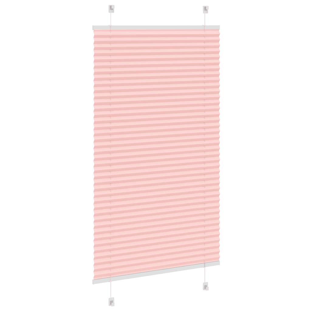 Pink Pleated Blind 75X100 Cm Fabric Width 74.4 Cm