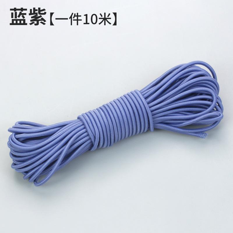 10M Rundes Farbiges Elastikband Gummiband Strapazierfähige Rindersehne Feines Springseil Elastisches Seil DIY Bekleidungszubehör Haarseil