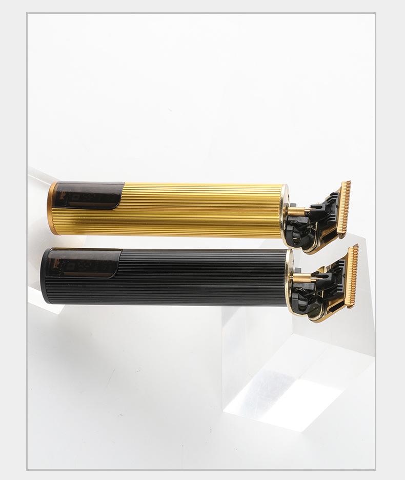 Rechargeable LED Hair Clippers: Digital Display Electric Trimmer for Haircut & Carving