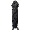 Cross-Border New Fashion 3D Floral Sequin Sleeveless Bodycon Evening Gown