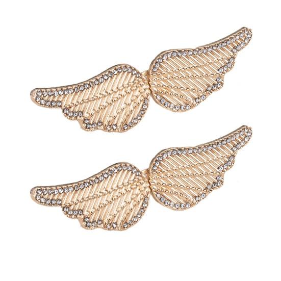 Umbra Studio 2 Pairs Butterfly Waist Tightener Pins, Detachable No-sew Pants Tighteners, Rhinestone Metal Pins for Jeans Trousers Skirts Loose