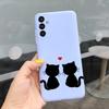 For Samsung M13 Case SM-M135F M 13 Cover Cute Cartoon Love Heart Butterfly Bumper For Samsung Galaxy M13 4G Soft Silicone Fundas