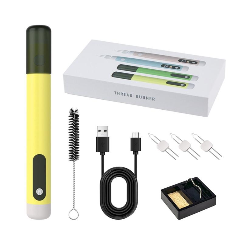 

USB Beading Iron Pen With Rechargeable 1100mAh Battery And Fast Heating For Jewelry Making And Craft Projects жёлтый