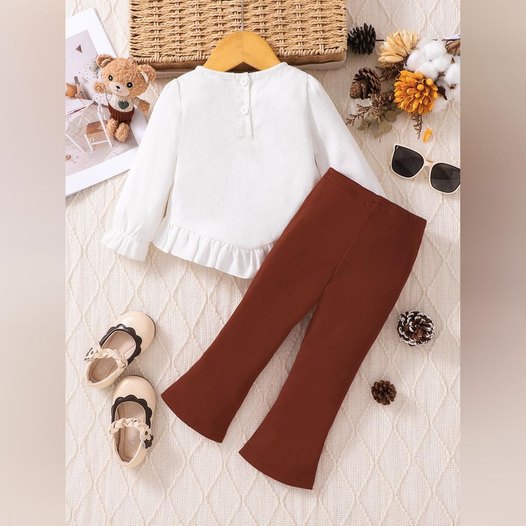 Kids' Long-Sleeve Top Set - Casual, Stylish & Versatile Children's Outfit