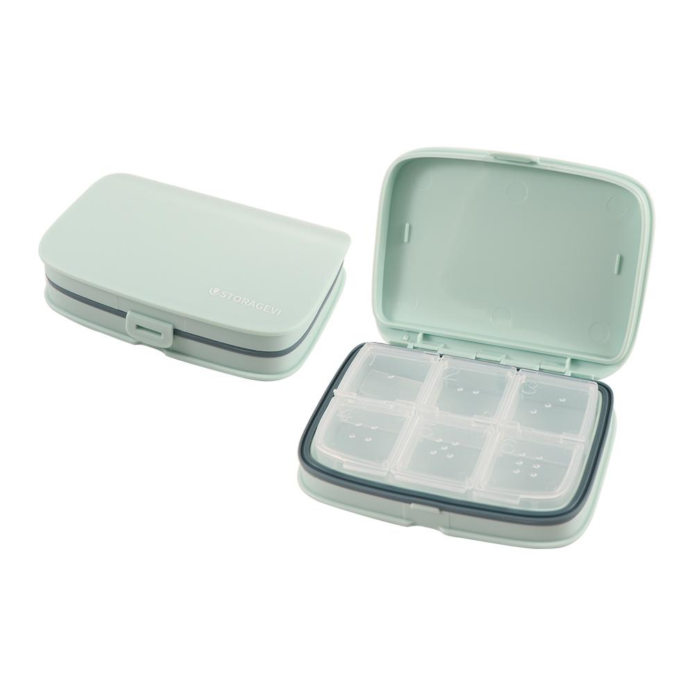 Portable Convenient Candy Box Pill Box Weekly 4/6 Grid Storage Box Pill Case 7 day Pill Box Medicine Tablet Dispenser