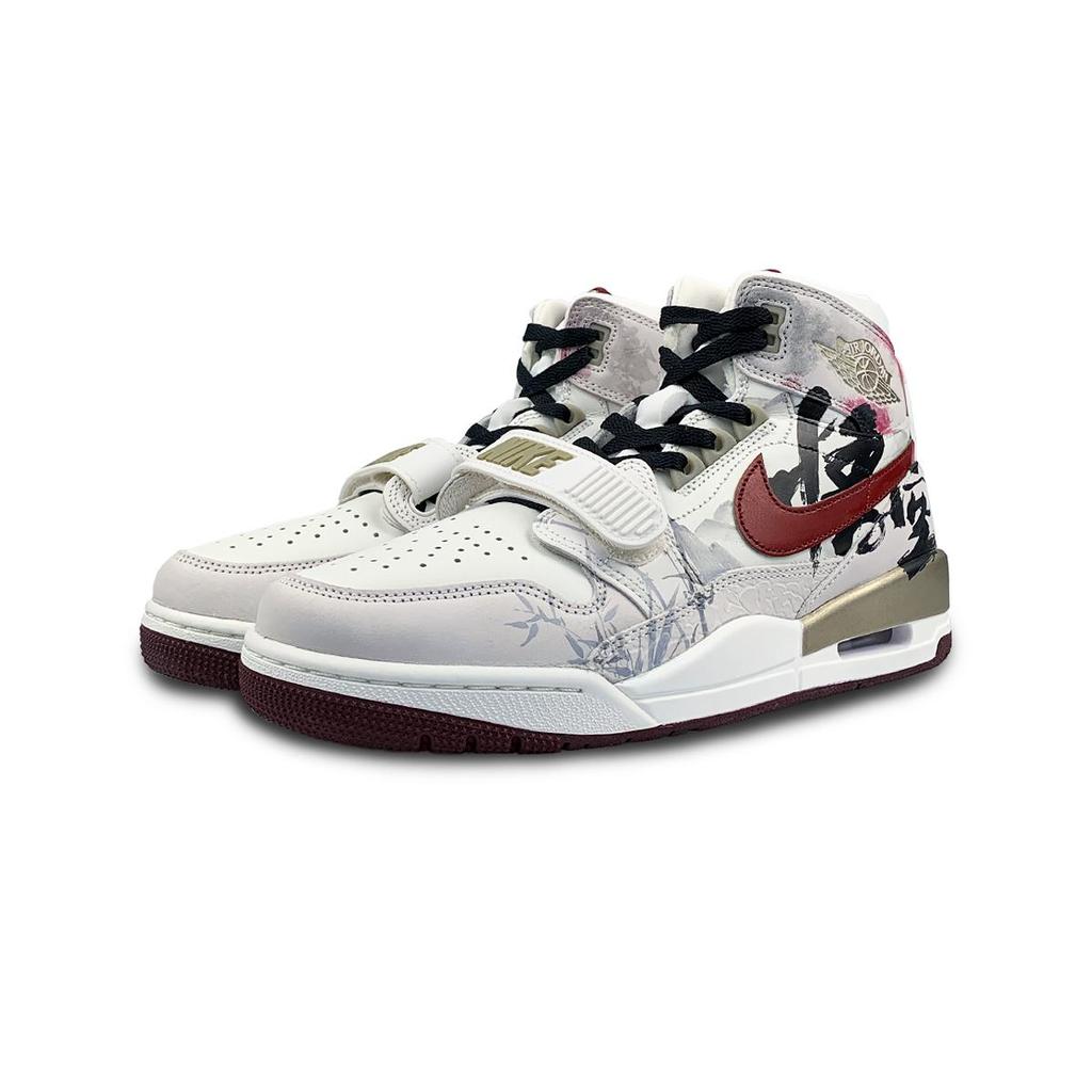 Jordan Legacy 312 Abrasion Resistant High top Vintage Basketball Shoes Men's White HF0745-131(Team652-312)