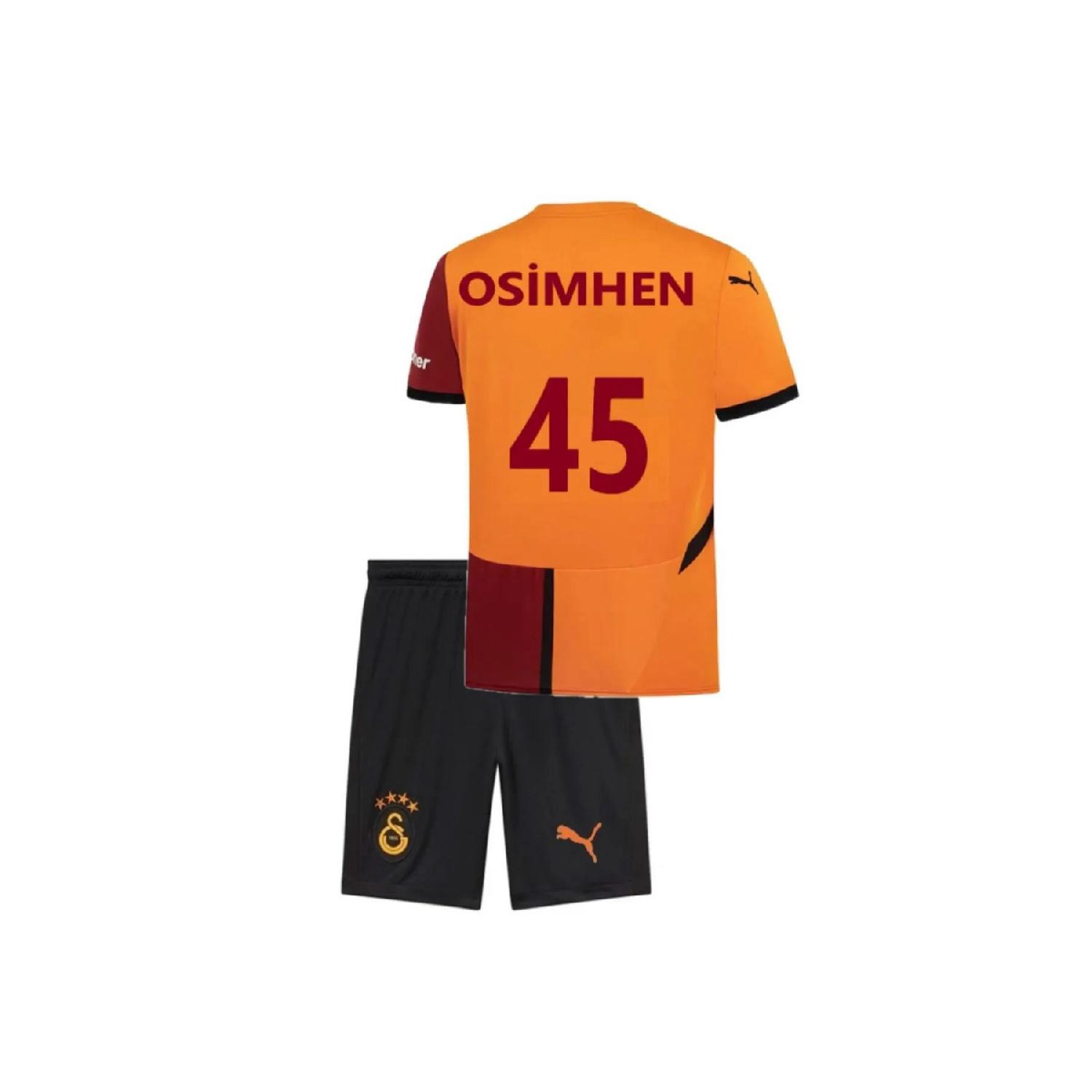

Galatasaraay_victor Osimhen номер 45, желто-красные домашние футбольные майки, 2 шт. 3-4 Yaş чёрный