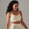 Seamless Knitted Breathable Yoga Clothing Cross Back Sports Bra Running Tight Fitness Clothing For Women